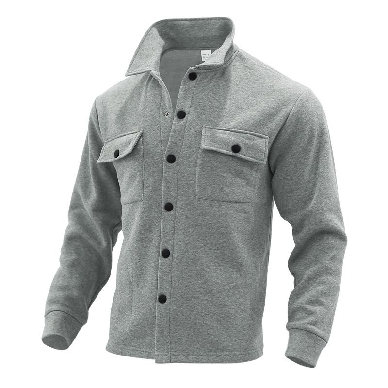 Men's fleece jacket Amazon single breasted lapel casual jacket for men Jackets & Coats