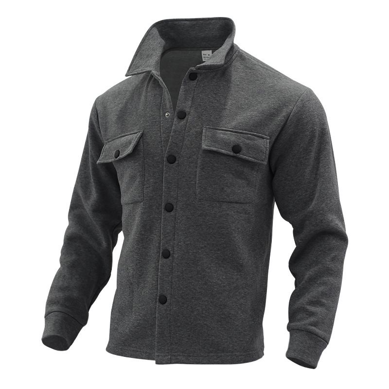 Men's fleece jacket Amazon single breasted lapel casual jacket for men Jackets & Coats