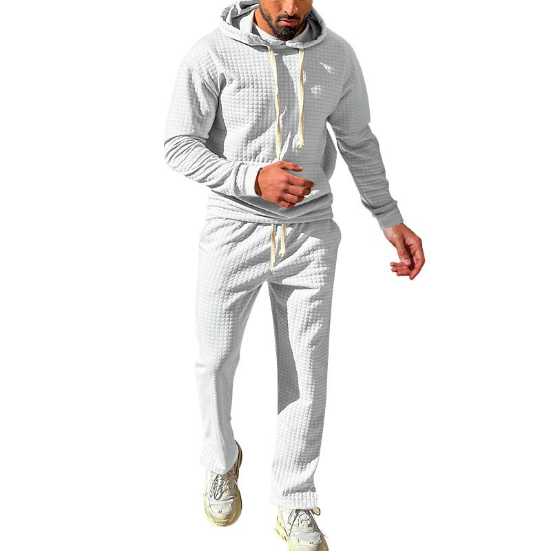 new design hoodies and sweat pants set for men sweat pants and hoodie set casual sweat pants set Two-Piece Outfits