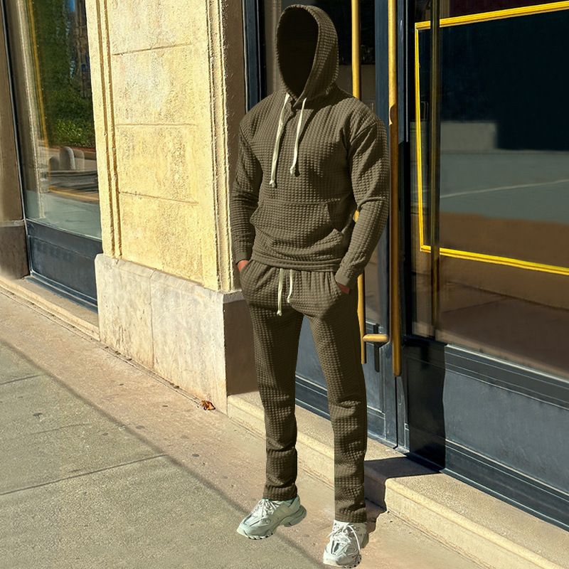 new design hoodies and sweat pants set for men sweat pants and hoodie set casual sweat pants set Two-Piece Outfits