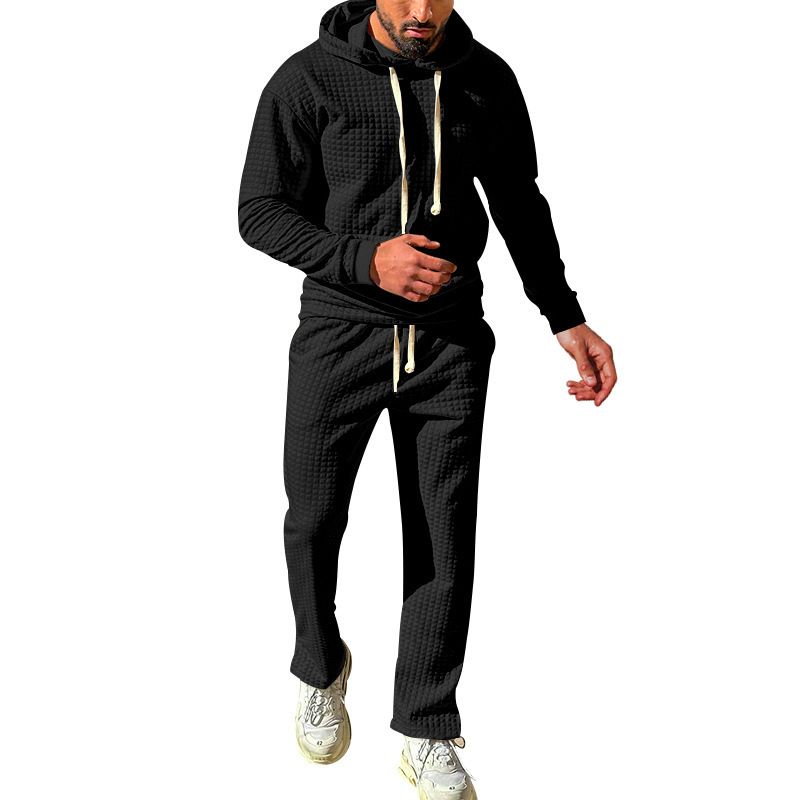new design hoodies and sweat pants set for men sweat pants and hoodie set casual sweat pants set Two-Piece Outfits