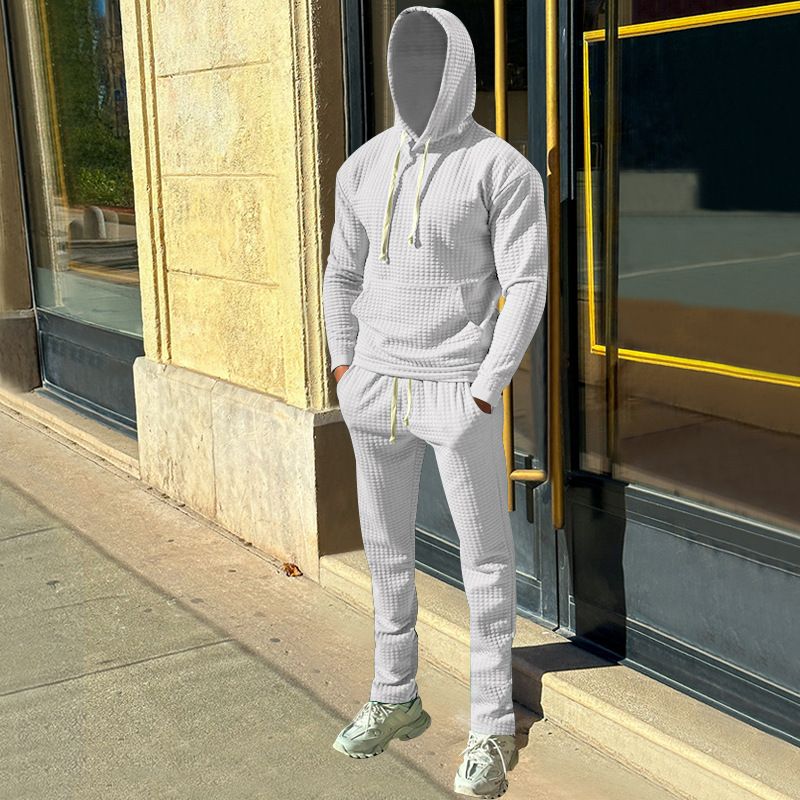 new design hoodies and sweat pants set for men sweat pants and hoodie set casual sweat pants set Two-Piece Outfits