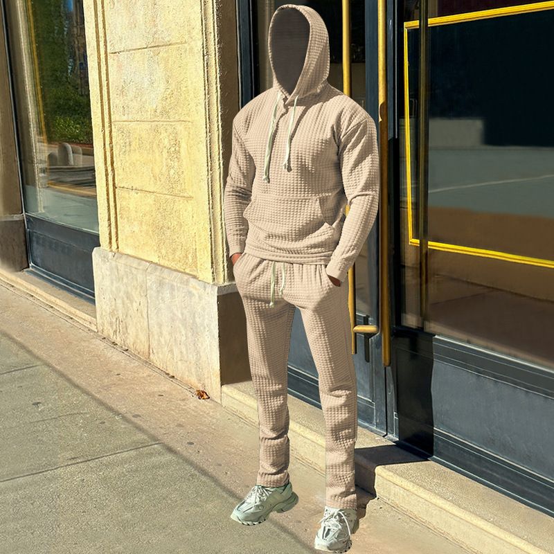 new design hoodies and sweat pants set for men sweat pants and hoodie set casual sweat pants set Two-Piece Outfits