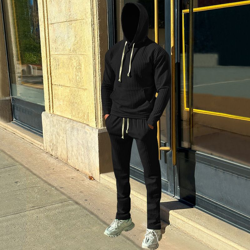 new design hoodies and sweat pants set for men sweat pants and hoodie set casual sweat pants set Two-Piece Outfits
