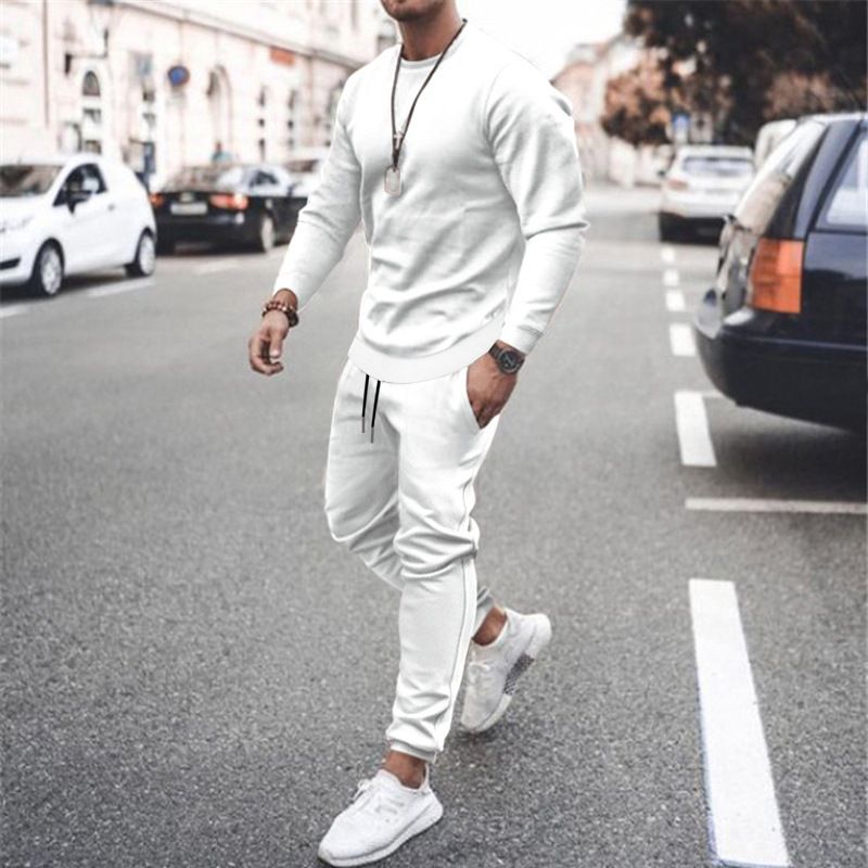 high quality track suits men sport tracksuit latest fashion 2 piece men s sweatsuit sets bulk sweat suits custom Two-Piece Outfits