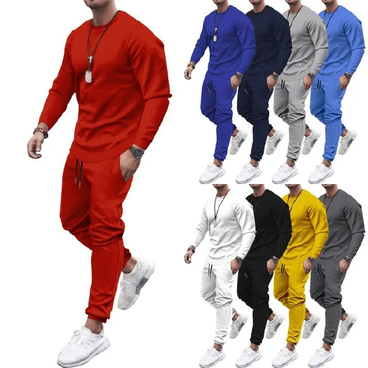 high quality track suits men sport tracksuit latest fashion 2 piece men s sweatsuit sets bulk sweat suits custom Two-Piece Outfits