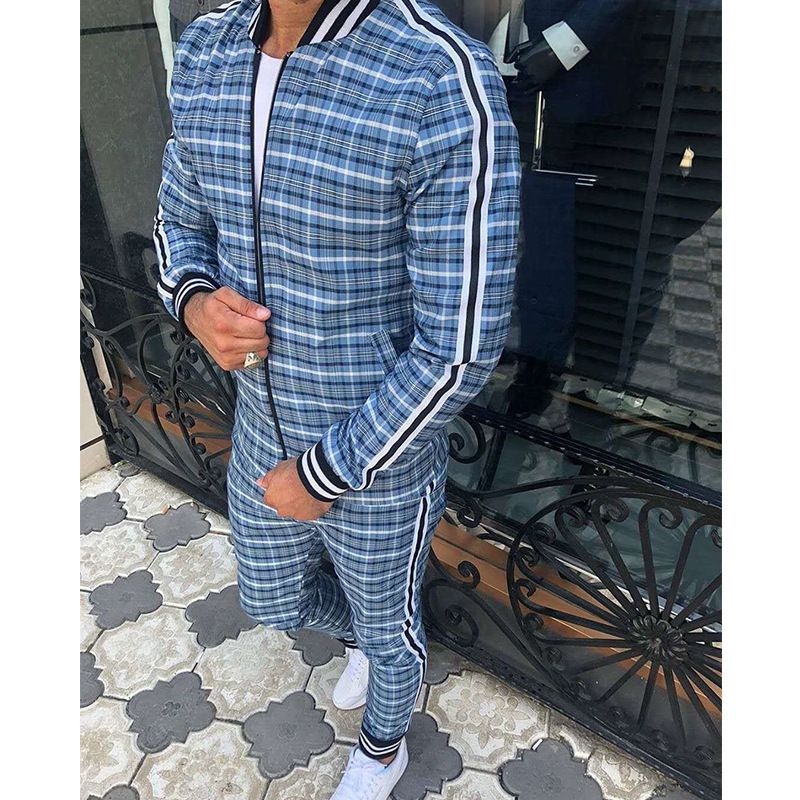 2 piece sweatsuit set men's clothing suits for men's hoodies & sweatshirts set Two-Piece Outfits