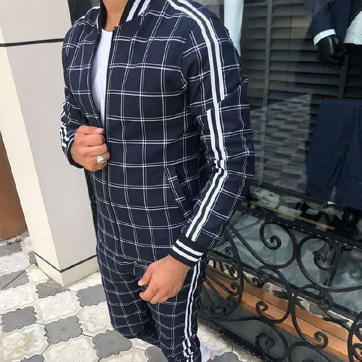 2 piece sweatsuit set men's clothing suits for men's hoodies & sweatshirts set Two-Piece Outfits