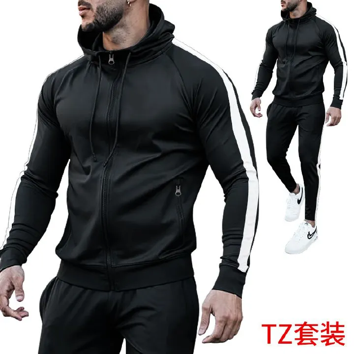 polyester Women's Men Solid Color Sport sublimation yellow hoodies zipper sweatshirt joggers sets training wear Two-Piece Outfits