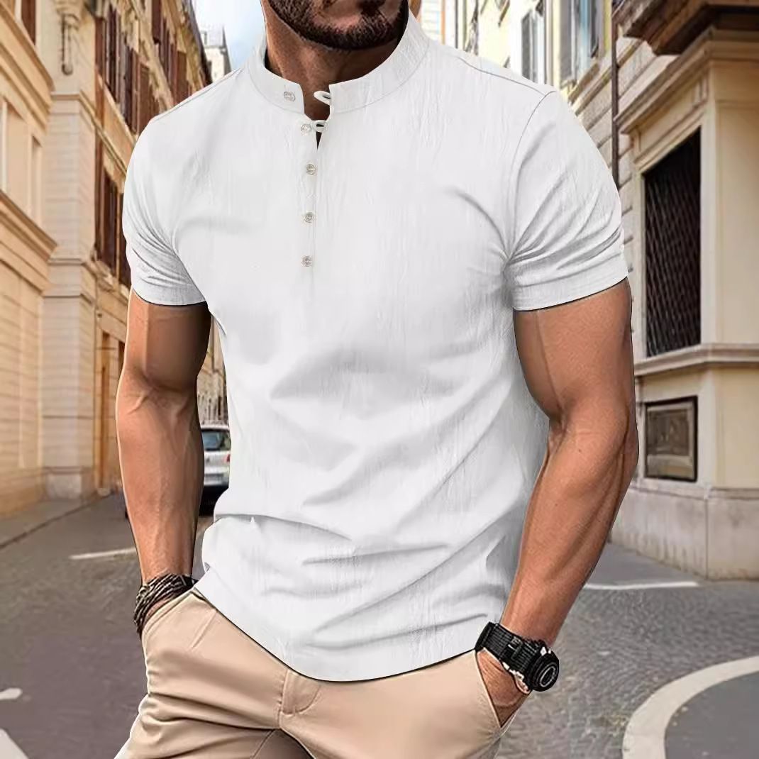 new simple fashion black white MPQ pcs plus size men's polo shirts summer short sleeve adult men's polo T-Shirts