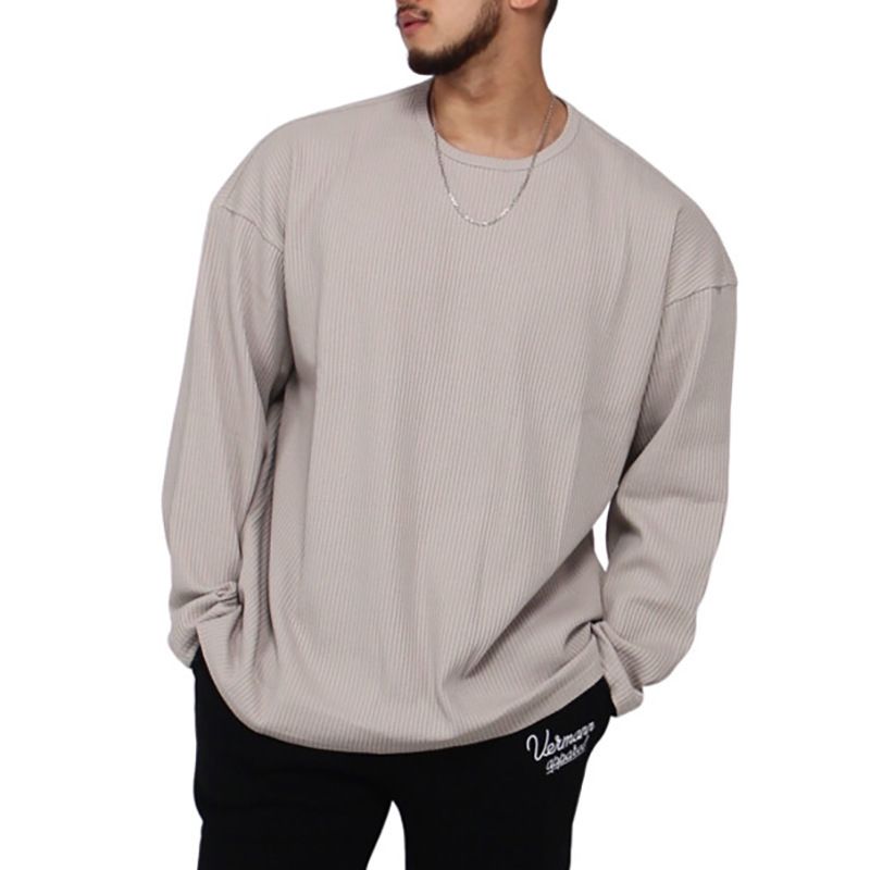 Hot Sale Black Man Clothing Factory Custom Logo Printing Personalized Premium Long Sleeve t-Shirt For Men T-Shirts