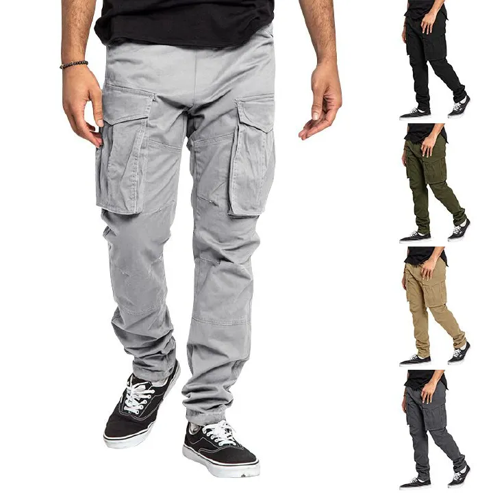 Fengway Custom Men Big Pockets Cargo Pants Sports Casual Jogger Trousers Hip Hop Harem Pants For Men Casual