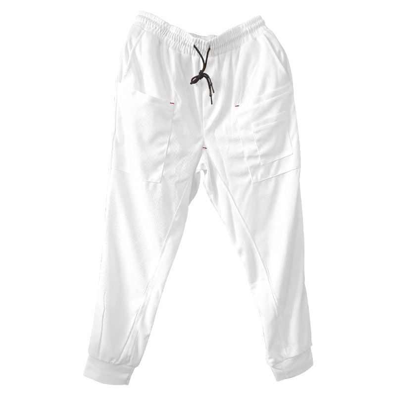 New Arrival Custom Sport Workout Soft Waffle Fabric Pants Casual Side Pockets Lounge Sweatpants Jogger For Men Casual