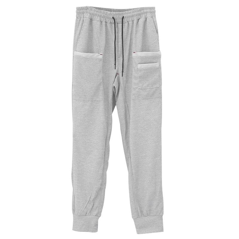 New Arrival Custom Sport Workout Soft Waffle Fabric Pants Casual Side Pockets Lounge Sweatpants Jogger For Men Casual