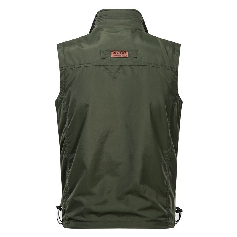 Custom  Golf Sport Sleeveless Zipper Waterproof Utility Softshell Waistcoats Vest jacket for Men Waistcoat