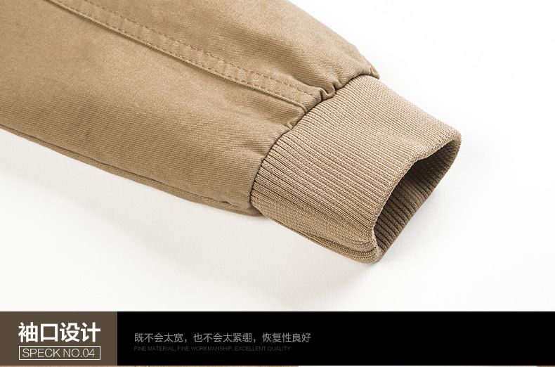 Hot Sale Custom Cotton Nylon Flight Bomber Jacket Men Crop embroidery logo Multi-pockets Jackets for Men Coats