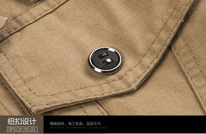 Hot Sale Custom Cotton Nylon Flight Bomber Jacket Men Crop embroidery logo Multi-pockets Jackets for Men Coats