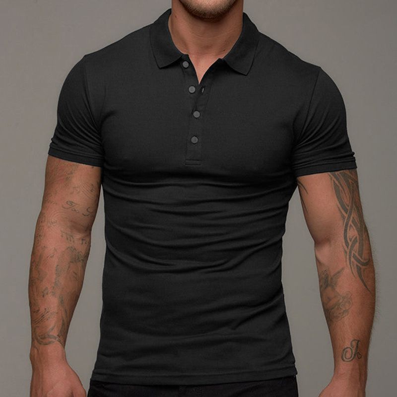 Men's Short Sleeve Collared Custom Fit Mesh Polo Shirt All Color Available T-Shirts