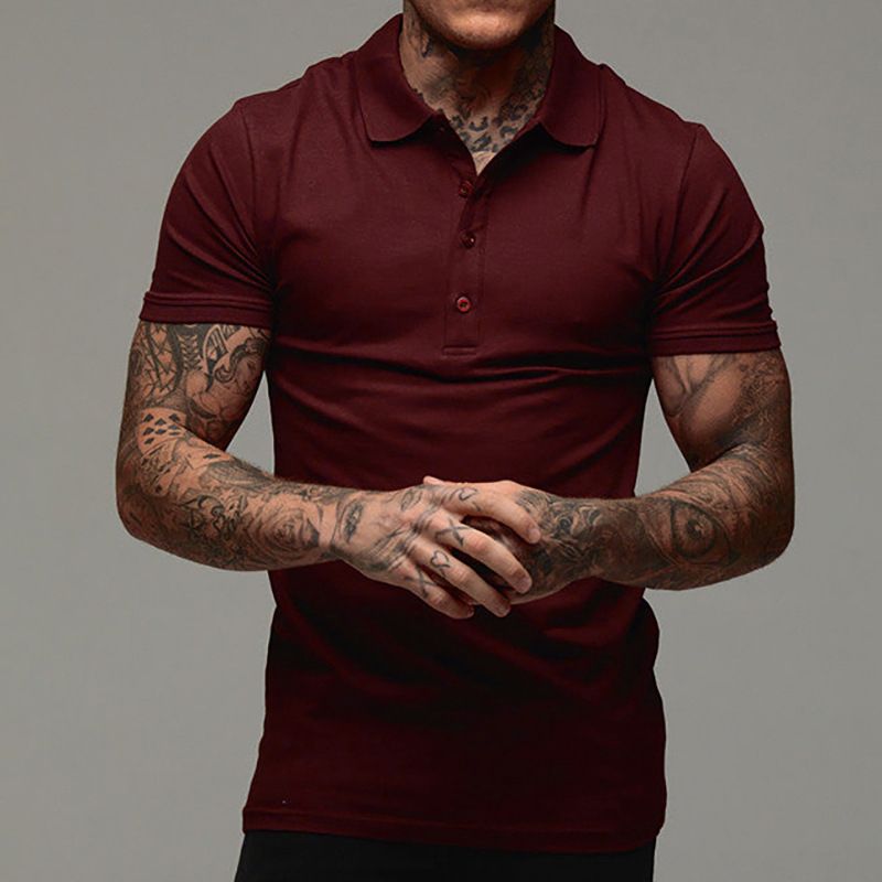 Men's Short Sleeve Collared Custom Fit Mesh Polo Shirt All Color Available T-Shirts