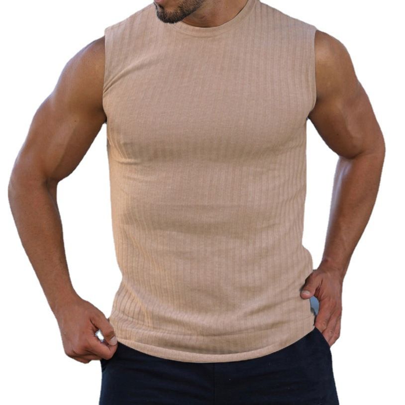 Hot Styles Custom Gym Quick Dry Fitness Sports Ribbed Tank Top Crew Neck Tank Tops In Bulk T-Shirts