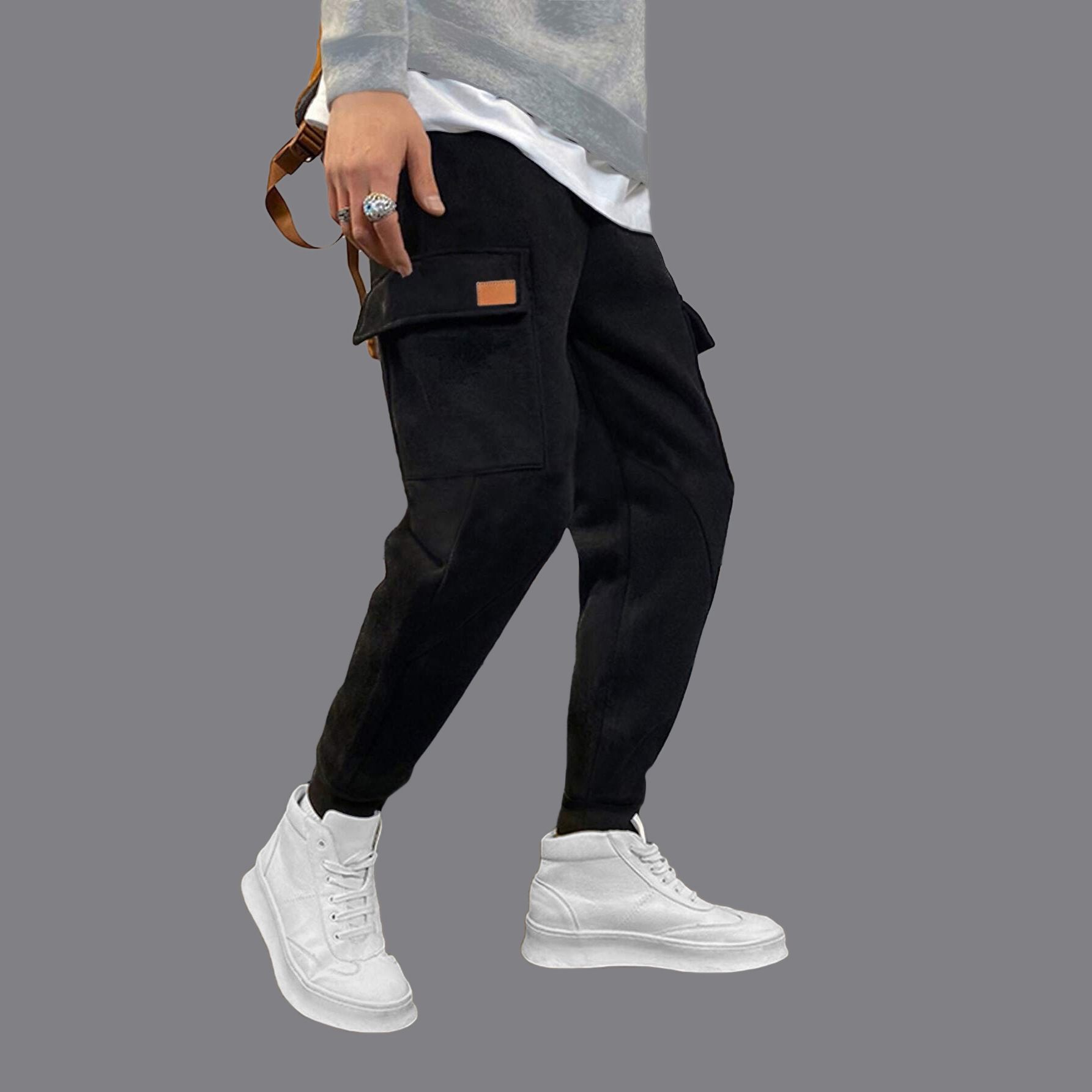 High Fashion Pants Gym Fitness Long Pants Mens Casual Sweatpants Baggy Jogger Trousers Casual