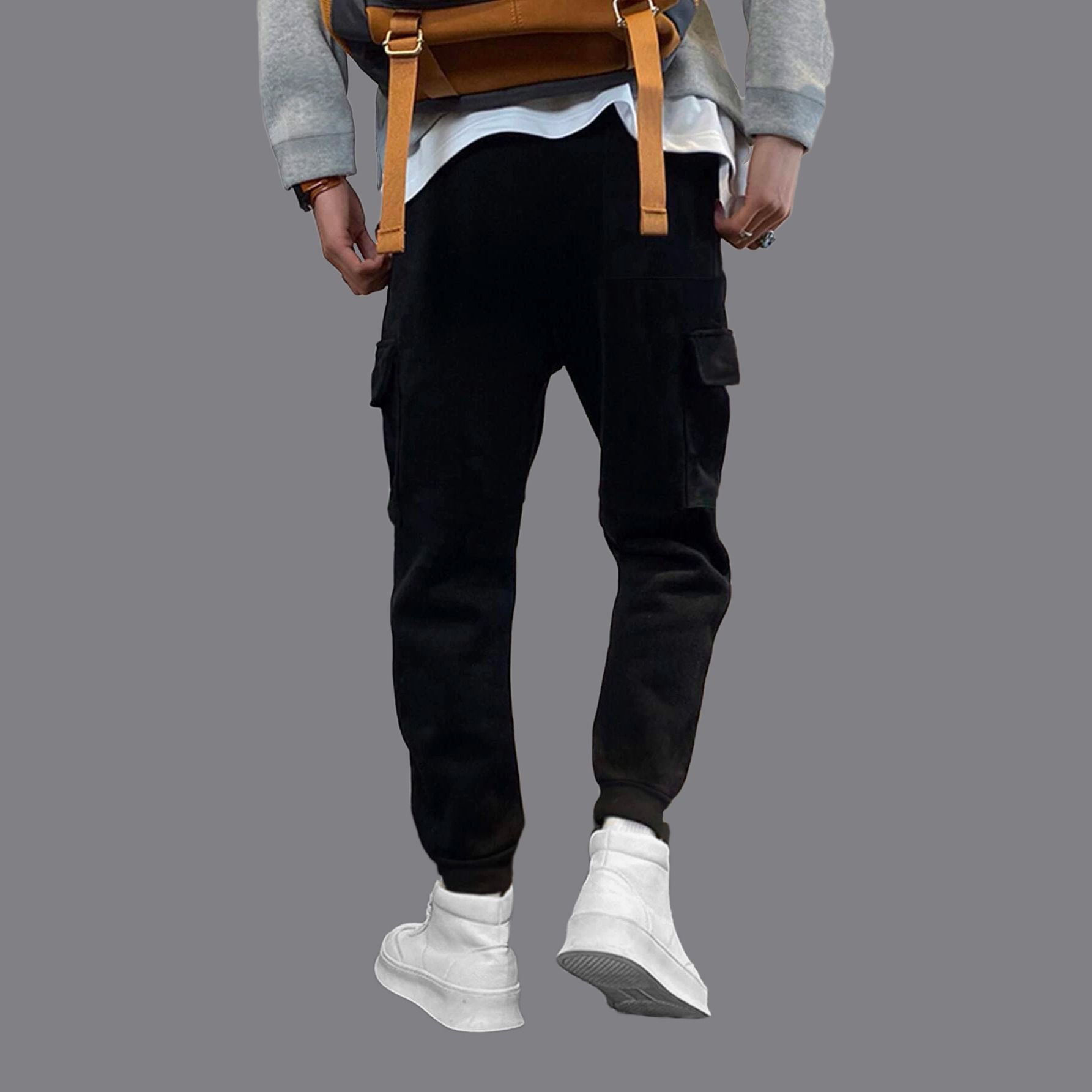 High Fashion Pants Gym Fitness Long Pants Mens Casual Sweatpants Baggy Jogger Trousers Casual