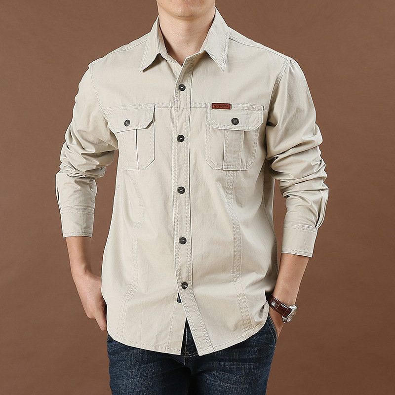 Men's Full Sleeve Tactical Cotton Shirt Men short POLO Sport Uniform Hiking Climbing Hunting Outdoor Casual Formal Dress tee   Coats
