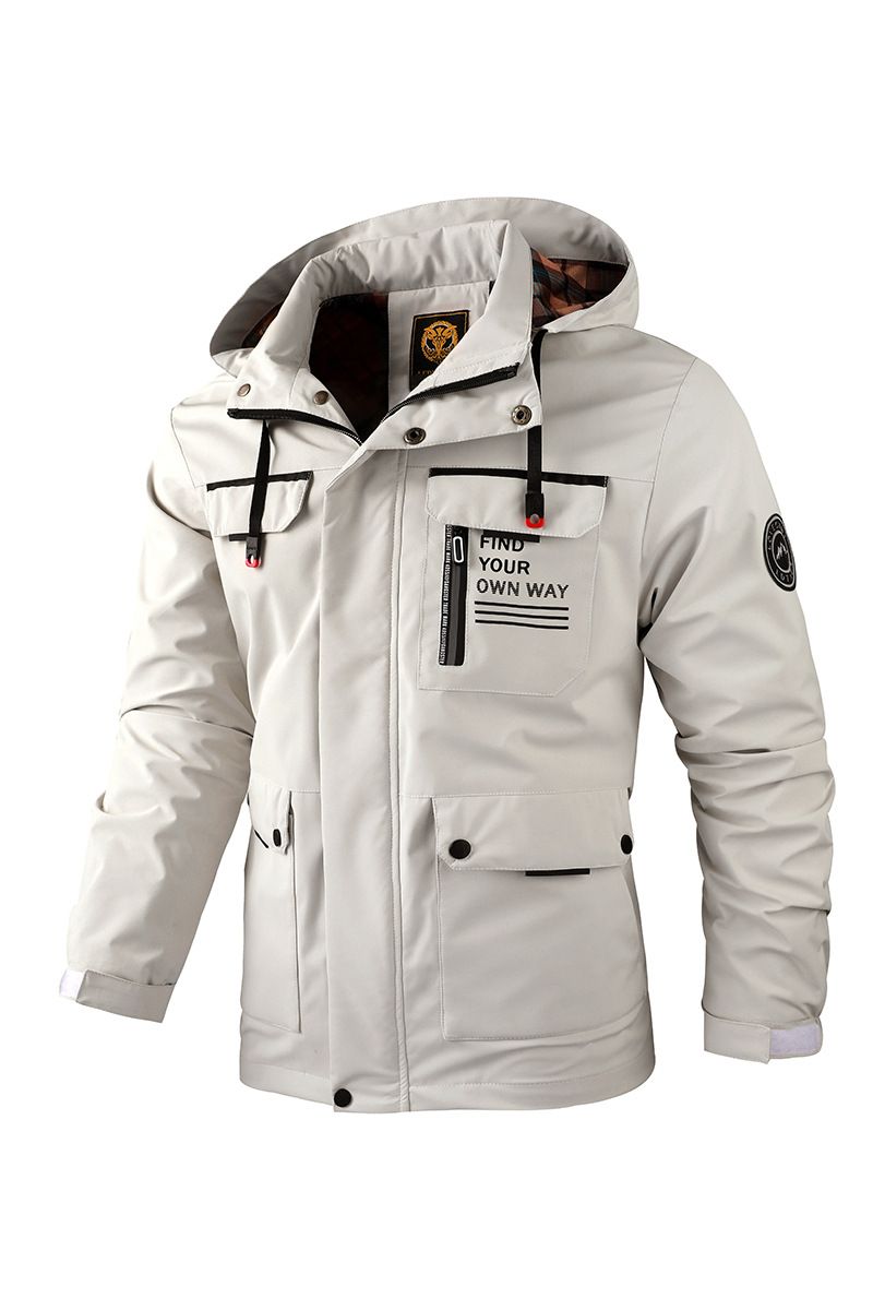 Fashion Men's Casual Windbreaker Jackets Hooded Jacket Man Waterproof Outdoor Soft Winter Coat Clothing Warm Plus size Coats