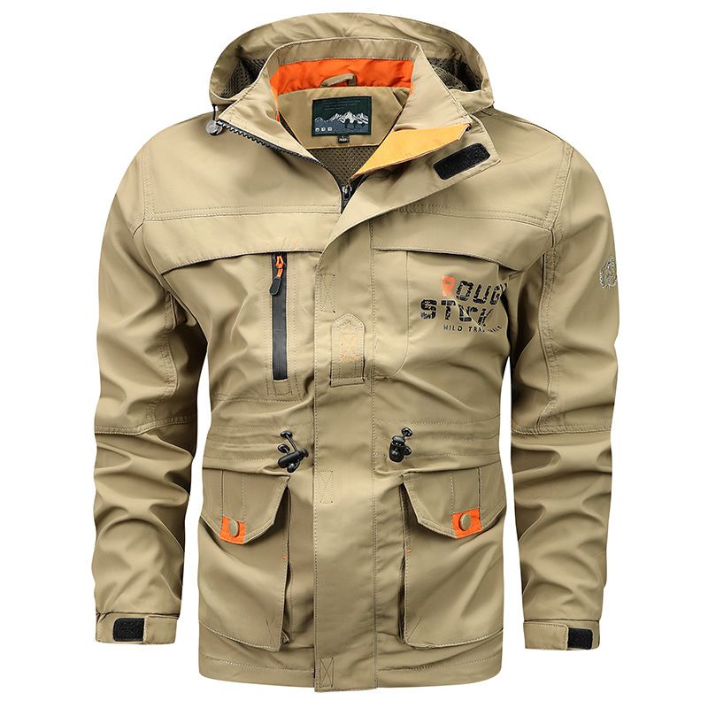 Fashion Men's Casual Windbreaker Jackets Hooded Jacket Man Waterproof Outdoor Soft Winter Coat Clothing Warm Plus size Coats