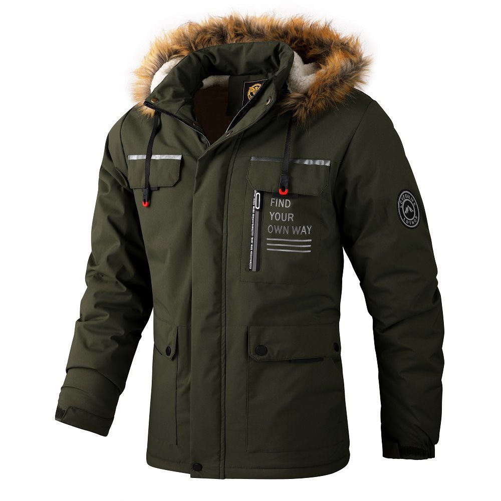 Fashion Men's Casual Windbreaker Jackets Hooded Jacket Man Waterproof Outdoor Soft Winter Coat Clothing Warm Plus size Coats