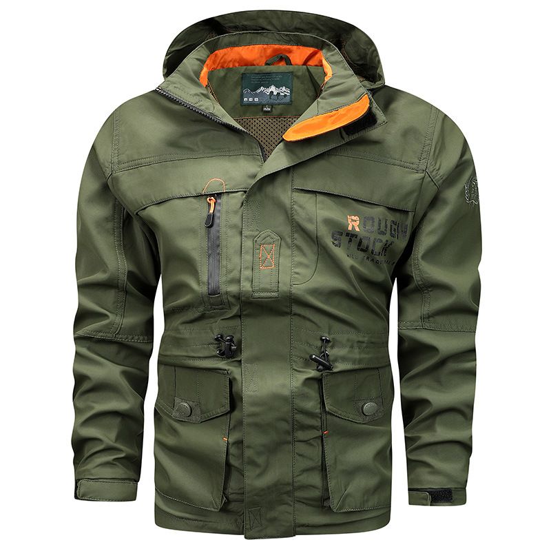 Fashion Men's Casual Windbreaker Jackets Hooded Jacket Man Waterproof Outdoor Soft Winter Coat Clothing Warm Plus size Coats