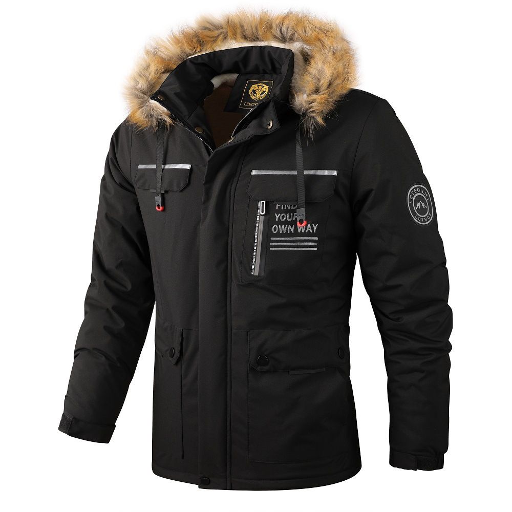 Fashion Men's Casual Windbreaker Jackets Hooded Jacket Man Waterproof Outdoor Soft Winter Coat Clothing Warm Plus size Coats