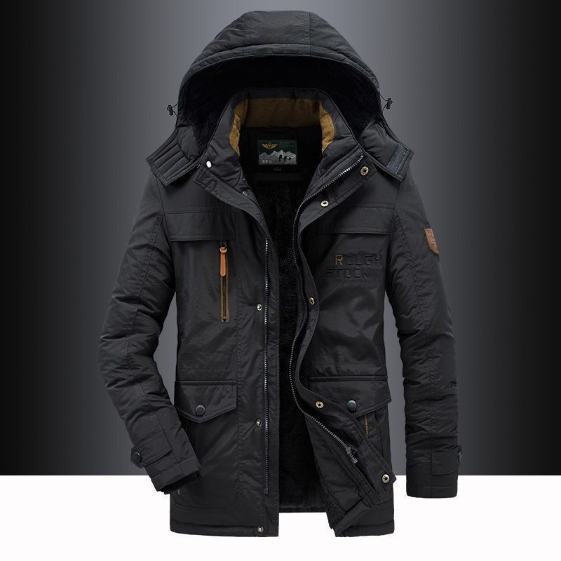 Fashion Men's Casual Windbreaker Jackets Hooded Jacket Man Waterproof Outdoor Soft Winter Coat Clothing Warm Plus size Coats