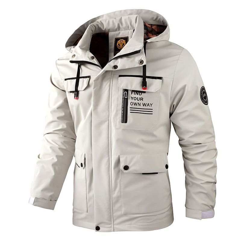 Fashion Men's Casual Windbreaker Jackets Hooded Jacket Man Waterproof Outdoor Soft Winter Coat Clothing Warm Plus size Coats