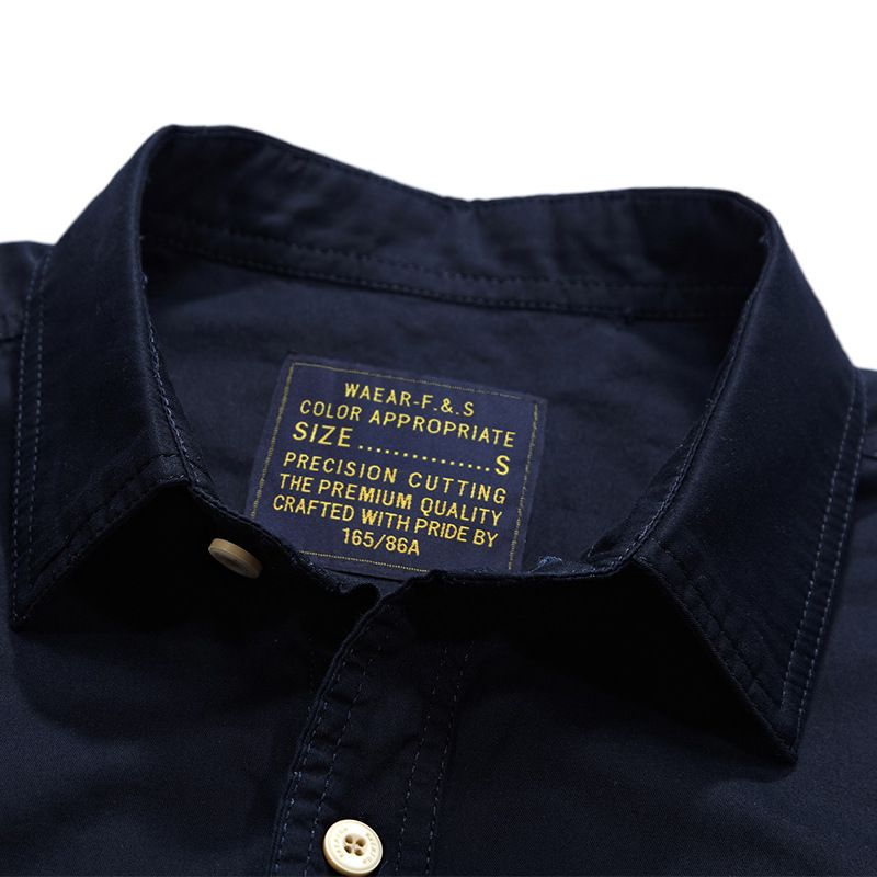 New Summer Shirt Short-sleeved Men's Cotton Sweat Absorbing Breathable Thin Short-sleeved Shirt Young and Middle-aged Loose Shirts