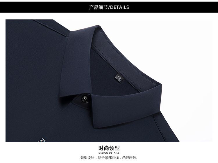 Summer fashion men's daily wear high-quality short sleeve plain button shirt cotton spandex shirt men  T-Shirts