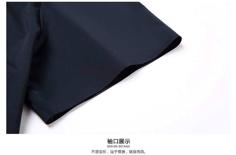 Summer fashion men's daily wear high-quality short sleeve plain button shirt cotton spandex shirt men  T-Shirts