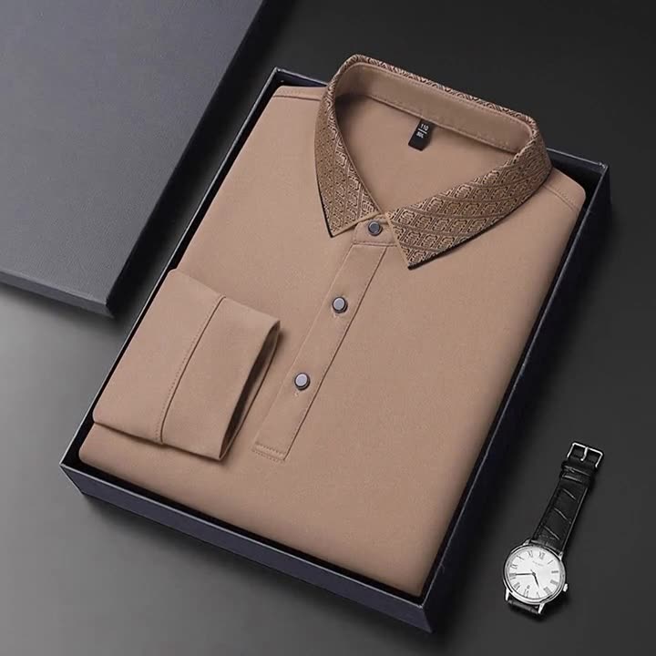 Cotton Blank Polo T Shirts Heavy Cotton Long Sleeve Tshirt For Men Clothes T-Shirts