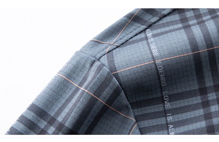 Plaid Shirts Polyester Viscose And Cotton casual shirt long sleeve For Man Shirts
