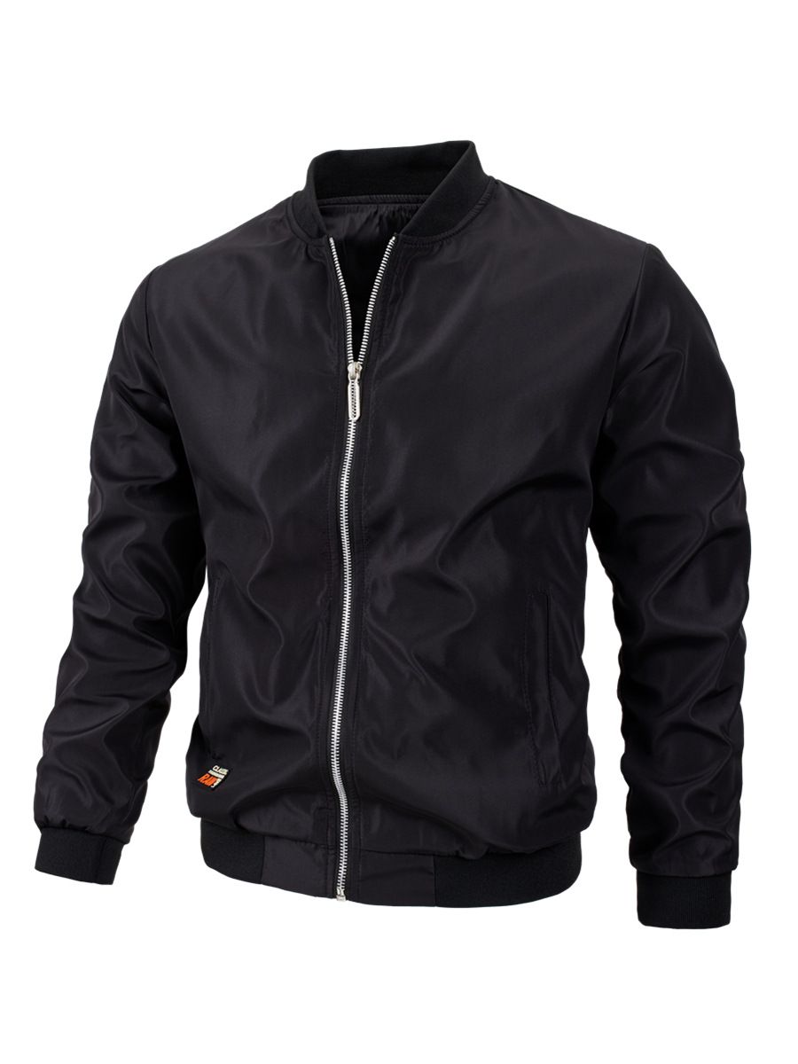 Wholesale High Quality autumn and winter men's casual jacket thin section wholesale men's jacket solid color bomber jacket
