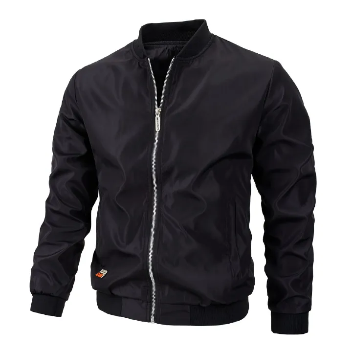 Wholesale High Quality autumn and winter men's casual jacket thin section wholesale men's jacket solid color bomber jacket