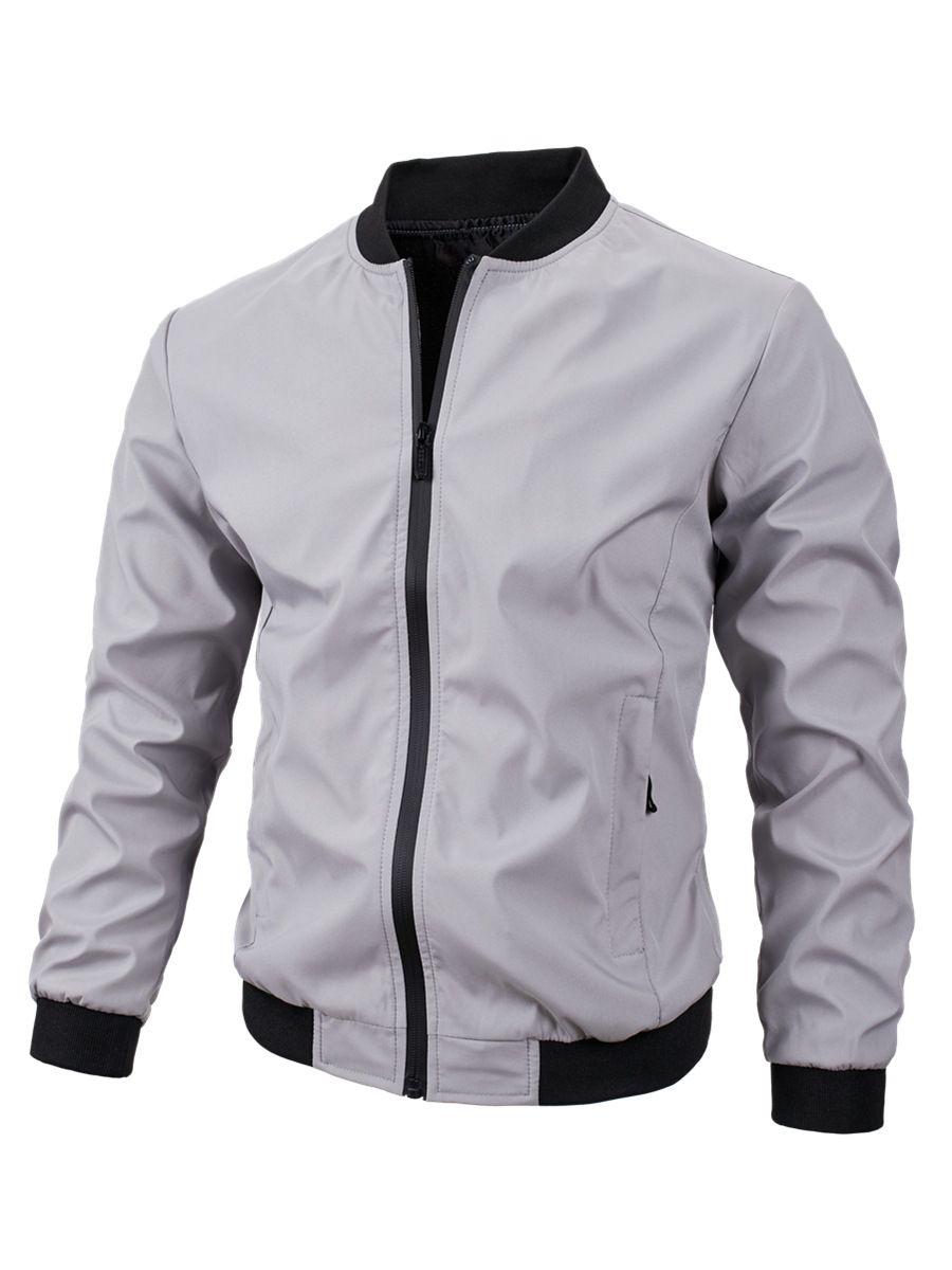 Custom Men's Jacket Windproof Autumn Long Sleeve Casual Jacket Coat Baseball Bomber Jackets