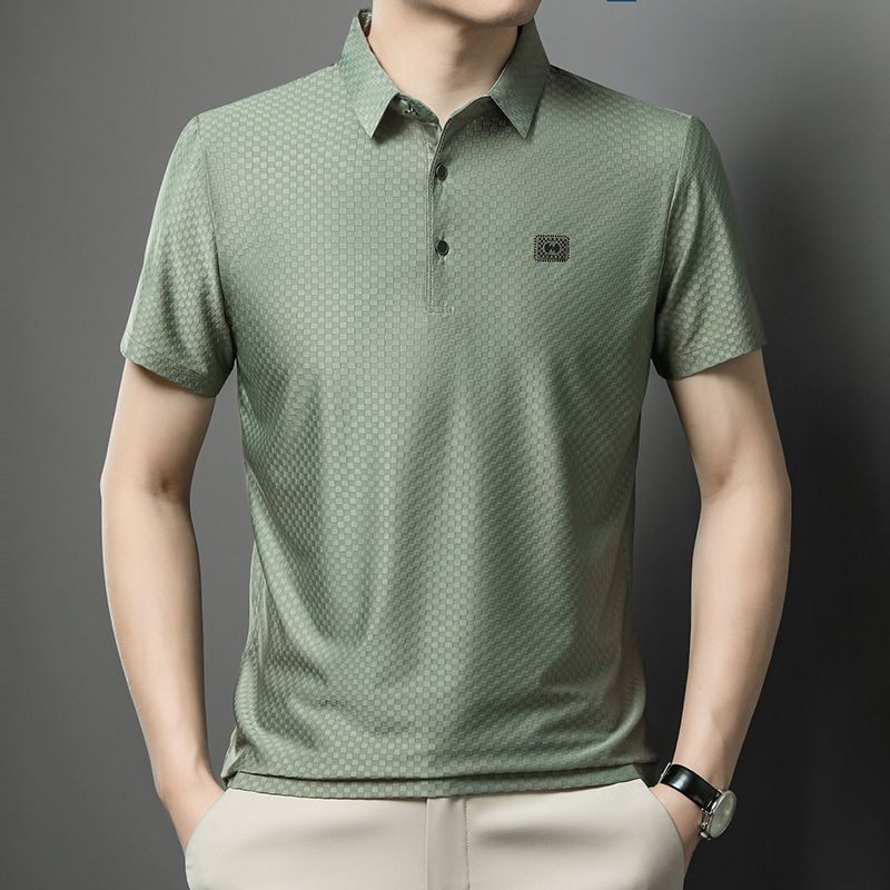 wholesale high quality New Men's T-shirt Quick Dry Shirts Men T shirts Man Polo T-shirts For Male Tops  T-Shirts