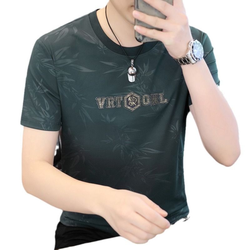 Custom printing Knitted shirt short-sleeved T-shirt summer men's clothing t shirt for men  T-Shirts