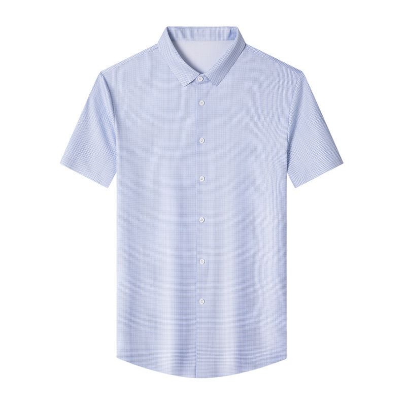 Summer Men's Short Sleeve Business Shirt Casual Design Slim Fit Formal Dress Shirt Solid Color Office Tops Button Down  Shirts