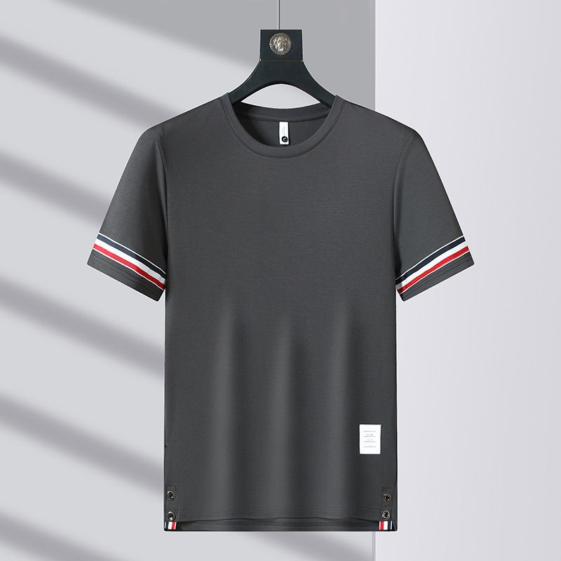 Wholesale Quick Dry Soft Sport Running O-neck Comfy T-Shirts Gym Breathable Polyester Spandex T-shirt