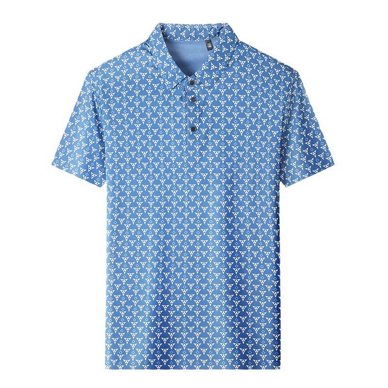 Wholesale Custom Polo 100% Silk Plus Size Men's Summer T-shirts High Quality  T-Shirts
