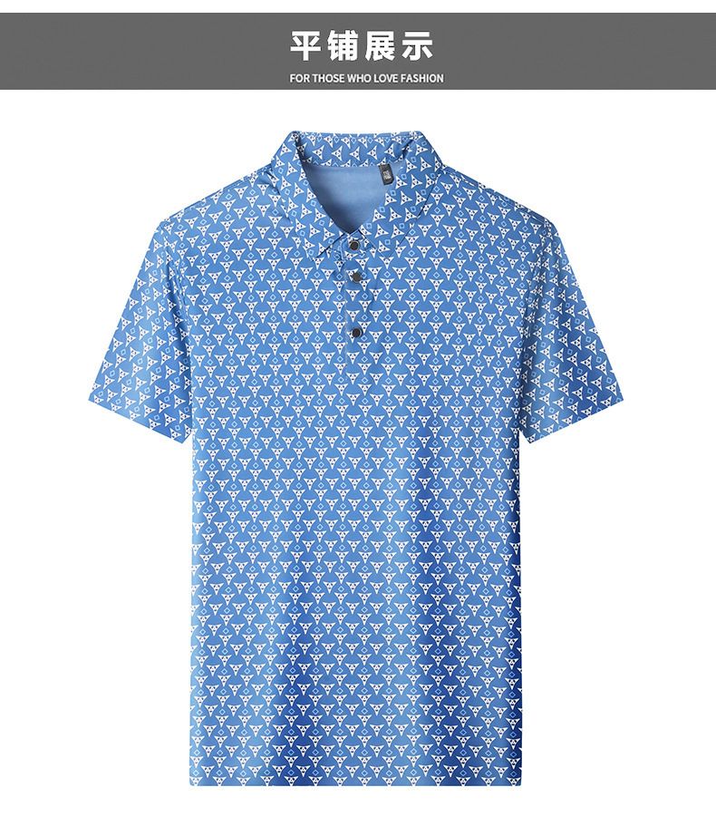 Wholesale Custom Polo 100% Silk Plus Size Men's Summer T-shirts High Quality  T-Shirts