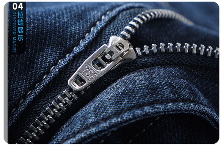 New Fashion High Quality Wholesale Straight Tube Business Casual Elastic Plus Size Men's Jeans
