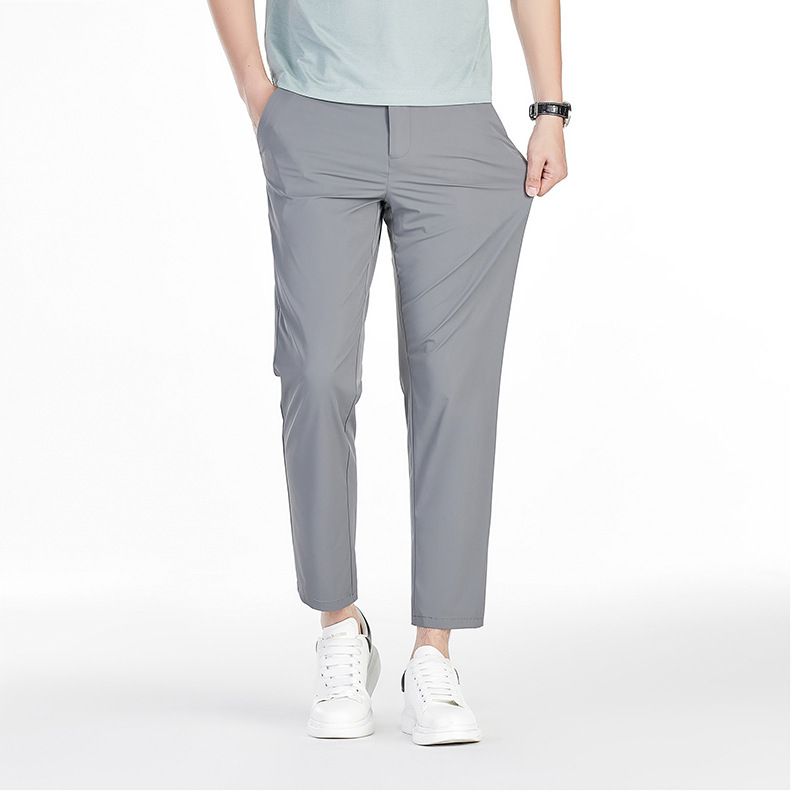 Pant men's summer Korean version of thin Joker loose straight leisure trend Joker Japanese men's pants  Casual